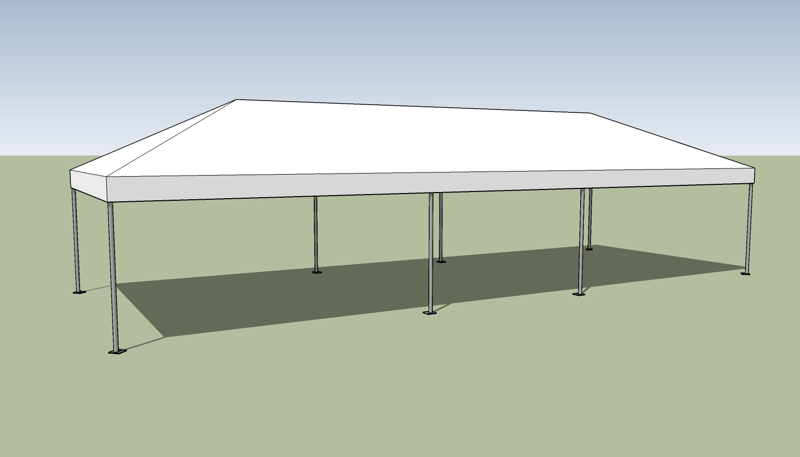15x40 frame tent